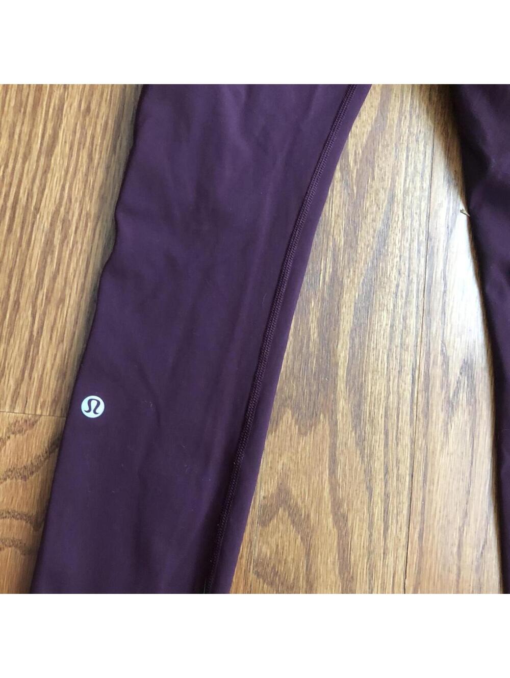Lululemon Women's Burgundy and Purple Legging - Picture 4 of 5
